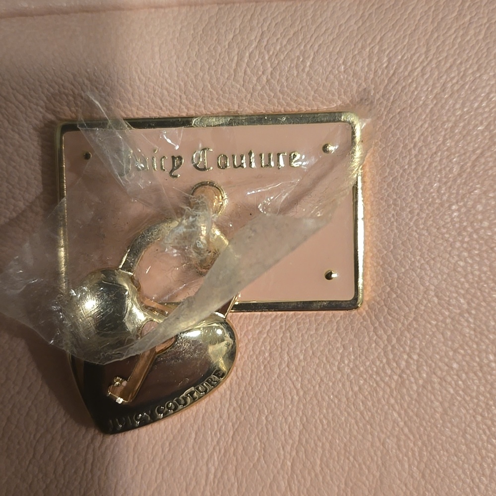 Juicy Coutour Women’s Pink Zip Wallet - Gold Hardware- New - Picture 2 of 7